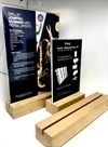 Menu-/Info holder A6 træ